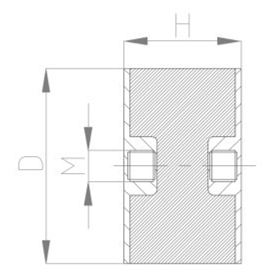 JNDE型<a href='http://www.lectite.com' target='_blank'><u>橡膠減震器</u></a>結構